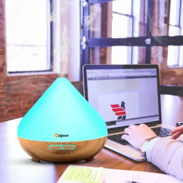 Ultrasonic 300ML Transparent Wood Grain Humidifier