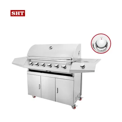 6 Burner Modular Outdoor Kitchen Gas Grill Parts Indoor BBQ Grill Barbecue Grill DIY