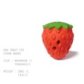 Natural Rubber Dog Treat Toy Strawberry