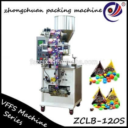 small automatic roasted nut packing machine for small new business triangle sachet