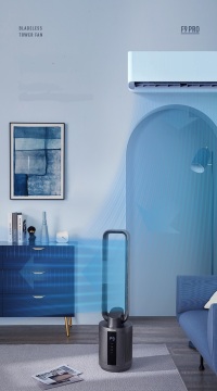 DC Bladeless fan household air purification