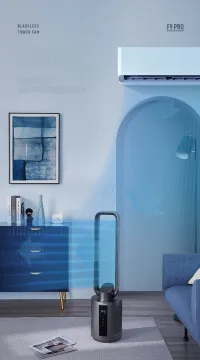 DC Bladeless fan household air purification