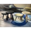 European simple indoor and outdoor natural wood stool