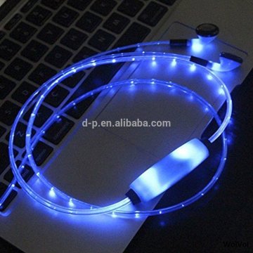Innovative Products 2017 New Glow in the Dark LED Earphone Super Bass Metal Headphone with Mic
