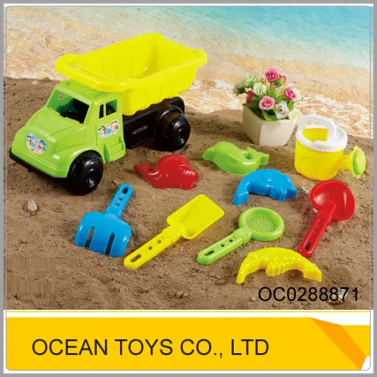 Top sale kids summer plastic beach tool truck toy OC0288871