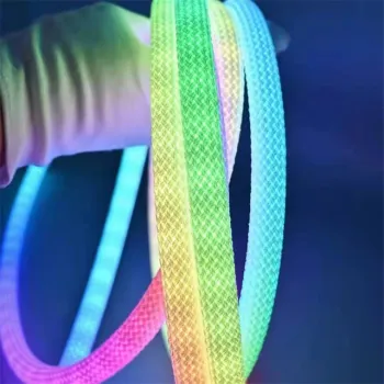 High Density Woven RGB LED Neon Light Strip for Home Indoor Decoration