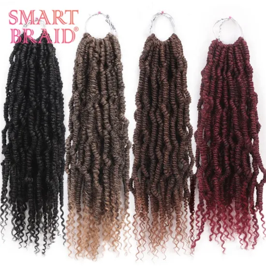 14 Inch 24 Strands/pieces Crotchet Hair Extension Pre-looped Fluffy Braids Bomb Twist Crochet Hair