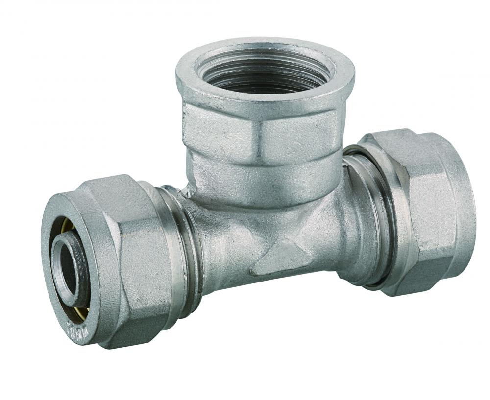 female tee for PEX pipe compression fitting