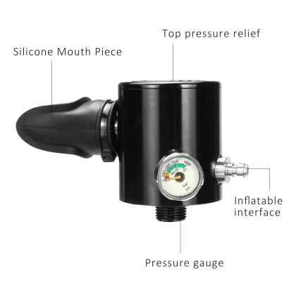 DIDEEP Snorkels Diving Equipment 3 IN 1 Scuba Diving Oxygen Cylinder Air Tank Respirator Valve High Pressure Air Pump