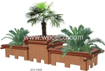 Outdoor Wood Plastic Manufacture Flower Box 