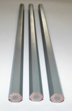 7"Lead Colored Plastic Pencil-Silver Gray