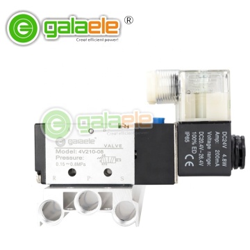 China Factory's Best Selling 4V210 2/5 Way Single Control Plate Type 4V Series Pneumatic Control Valve and Solenoid Valve by GAIA PNUMATIC