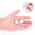 10PCS White Round Corner Gaming Dice Standard Six Sided Die For Birthday Parties Other Game Accessories 16mm