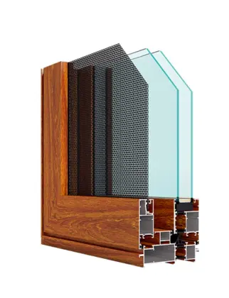 Atomic Silver Aluminum Fiberglass Curtain Wall