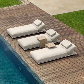 WESOME 2024 High-end Outdoor Aluminum Sunbed for Hotels