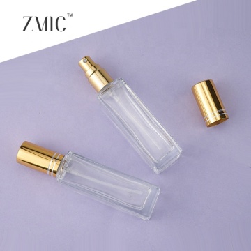 Clear Glass Perfume Bottles with Gold or Aluminum Lids - 10ml, 20ml, 30ml