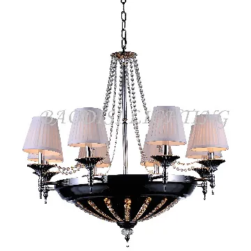 fabric lampshade Stainless Steel Material Modern lights