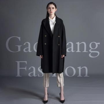 Black vintage cashmere overcoat