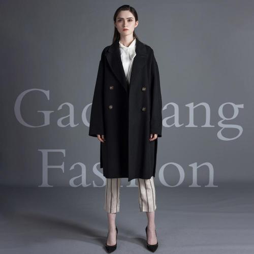 Black vintage cashmere overcoat