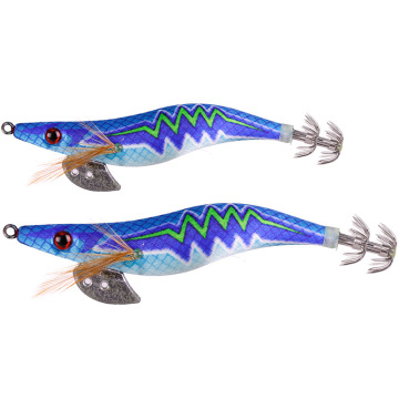Wood Shrimp Lure Set: 10 Luminous Beads with Squid Hook and Umbrella Hook