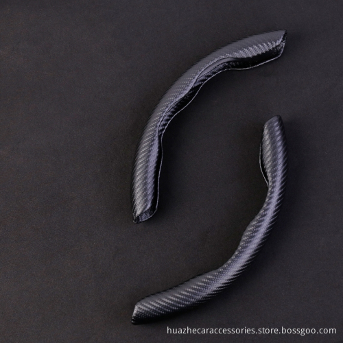 Non-Slip Carbon Fiber Steering Wheel Cover - Anti-Dust, Washable