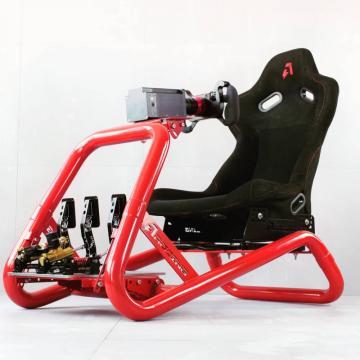 simulator bucket seat black red tube