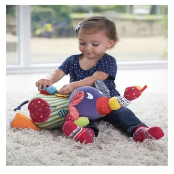 Educational Toys For Baby 0-12 Month Cartoon Plush Elephant Baby Rattles Brinquedos Baby Toys