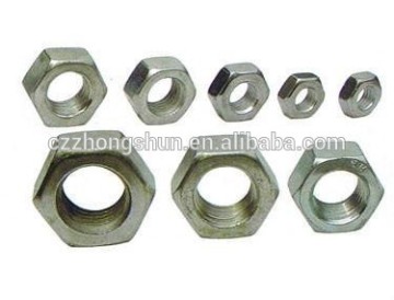 Carbon steel hex nut for connector bolt for sale