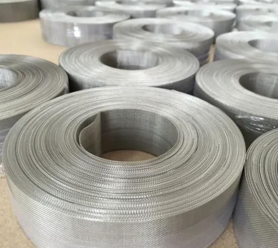 Width of 6mm-500mm Stainless Steel Wire Mesh Filter Mesh