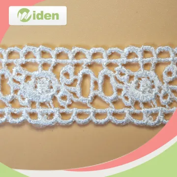 Sexy 2 CM White Chemical Polyester Lace Trim