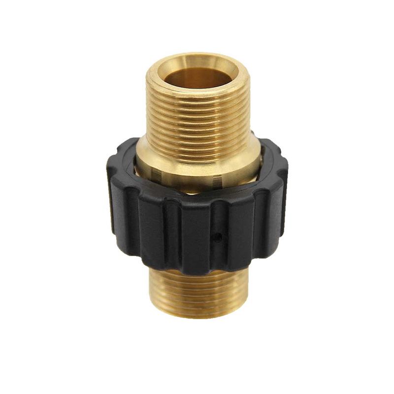 Brass M22*1,5 Conector de ajuste de mangueira métrica para arruela de alta pressão