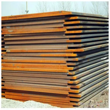 Weathering plate steel rust removal