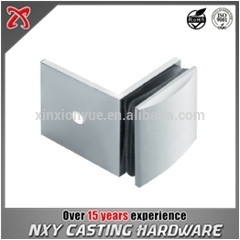 90 degree camber glass partation brace/Wall mounted glass clamp