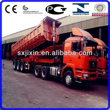 Front lifting 80 tons trailer dump truck
