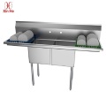 Double Bowl Two Compartment Kitchen Sink