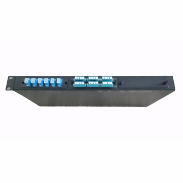 19'' 1U 36 Core Rack-Mounted Fiber Optic Patch Panel with Modular Adapters