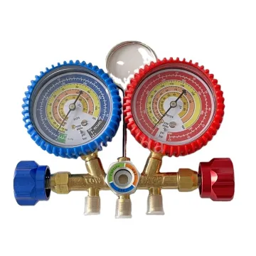 Professional AC Manifold Gauge Set for R410a, R22, and R134a Refrigerant Diagnosis and Charging
