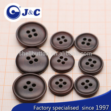 flat rim real corozo buttons