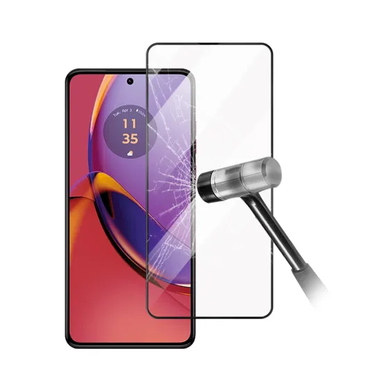 Wholesale Anti-Scratch Full Glue HD Clear Curved Tempered Glass Screen Protector for Motorola Moto G54/G84