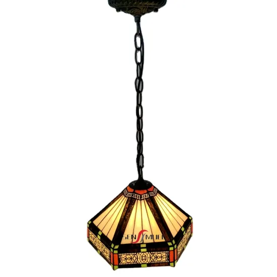 Sensmuel China Factory: Wholesale European Vintage Hand-Welded Stained Glass Tiffany Style Pendant Hanging Lights