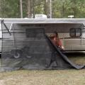 RV Awning UV Blocker Black Mesh Kompletta satser