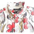 Men Casual Cotton Cock Print Short Shirt