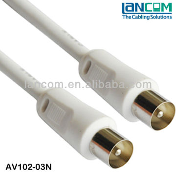 Stable Quality Nickle Plated Hot Selling RG6 TV Coaxial Cable M/M,75ohm