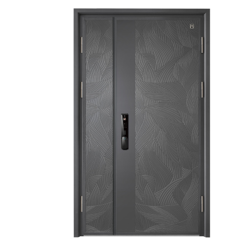 Aluminyo iron grey front door