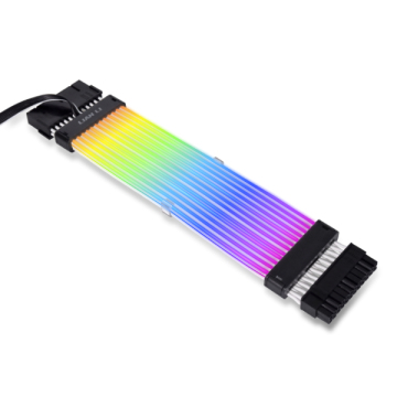 Lian Li Strimer Plus V2 RGB PSU Extension Cable Kit - ATX 24Pin GPU 8pin, Gen. 3 Removable L-Connect