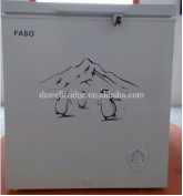 DC solar chest freezer 150L with DC compressor and thick insulation BD-150