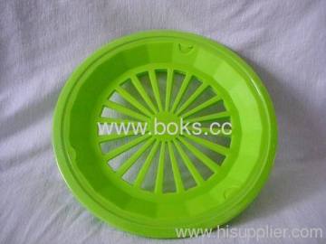 Green Round Plastic Fruit Plates 