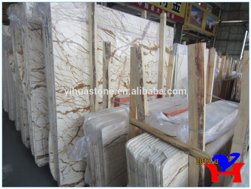 Cream Gold Marble Big Slab in hot sale