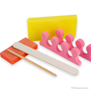 Kit de mejora de uñas desechable solar: herramientas de pulido de pedicura portátil para uñas