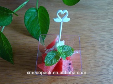 plastic square cup, plastic , 9oz plastic desser cup ,xiamen factory